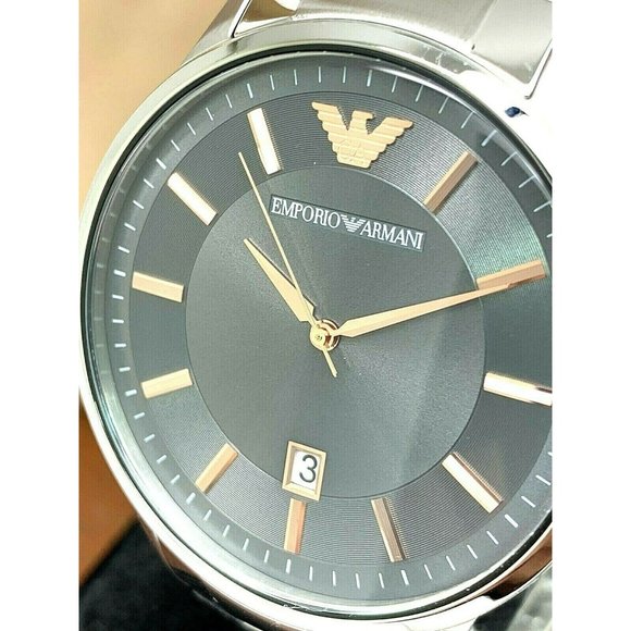 Emporio Armani Other - Emporio Armani Men's Watch AR11179 Quartz Gray Dial Silver Stainless Ste…